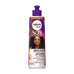 Ativador Salon Line Sos Super Cachos Oleo Nutri 1x300ml