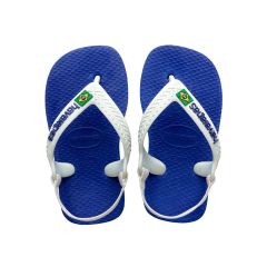 Sandália Havaianas Baby Brasil Logo Azul Naval 19 Básico 1 Par