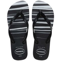 Sandália Havaianas Top Basic Preto/Preto/Preto/Branco 43/44 Coleção 1 Par