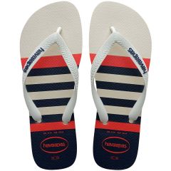 Sandália Havaianas Top Nautical Branco/Branco/Marinho 39/40 Coleção 1 Par