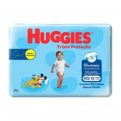 Fralda Desc Huggies Tripla Prot Jumbinho Xg 1x12