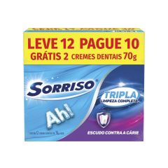 Cr Dental Sorriso Tripla Limp Comp L12p10 Pack 12x70g