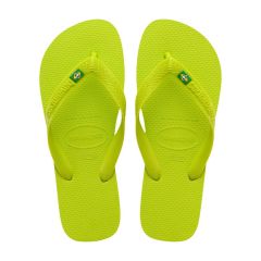 Sandália Havaianas Brasil Listra Verde Limão 39/40 Básico 1 Par