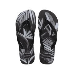 Sandália Havaianas Aloha Preto/Preto/Cinza 45/46 Coleção 1 Par