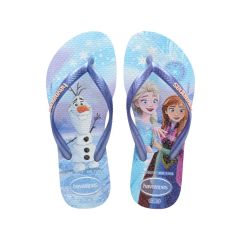 Sandália Havaianas Kids Slim Princess Bege Palha/Bege Palha 23/24 Princesas Moana/Ariel 1 Par
