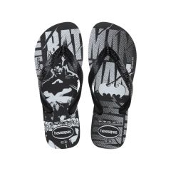 Sandália Havaianas Logomania Preto 35/36 Batman Coleção 1 Par