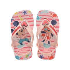 Sandália Havaianas Baby Disney Classics Rosa/Vermelho 25/26 Minnie E Mickey Coleção 1 Par