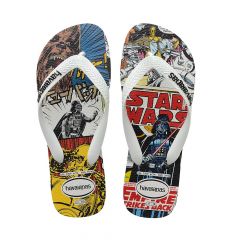 Sandália Havaianas Star Wars Branco/Branco/Preto 37/38 Coleção 1 Par