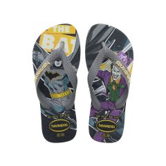Sandália Havaianas Kids Herois Cinza Aço 25/26 Batman X Coringa Coleção 1 Par