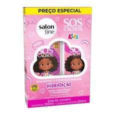 Kit Sh+Cond Salon Line Sos Cachos Kids 300ml+200ml 1x1