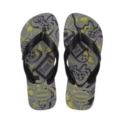Sandália Havaianas Kids Athletic Cinza Aço 35/36 Games 1 Par