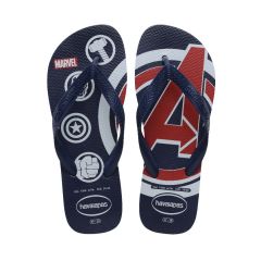 Sandália Havaianas Top Marvel Logomania  Marinho/Marinho 41/42 Coleção 1 Par