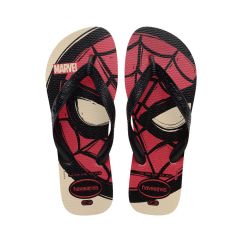 Sandália Havaianas Top Marvel Logomania  Branco/Preto 37/38 Homem Aranha Coleção 1 Par