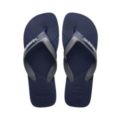 Sandália Havaianas Dual Marinho/Cinza Aço 41/42 Lisa Coleção 1 Par