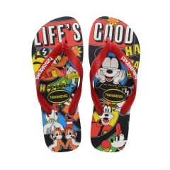 Sandália Havaianas Top Disney Classic Branco/Vermelho Apache 33/34 Mickey E Seus Amigos Coleção 1 Par