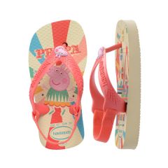 Sandália Havaianas Baby Peppa Pig Buttercream/Coral 22 Peppa Pig Coleção 1 Par