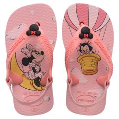 Sandália Havaianas Baby Disney Classics Rosa Glow 21 Coleção 1 Par