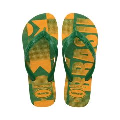 Sandália Havaianas Top Vai Brasil Amarelo/Verde 41/42 Coleção 