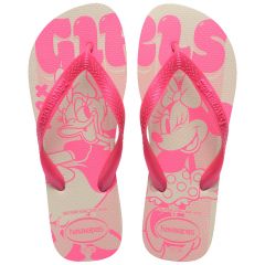Sandália Havaianas Top Disney Bege/Rosa 37/38 Coleção 1 Par