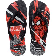 Sandália Havaianas Top Marvel Preto/Preto 45/46 Coleção 1 Par