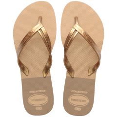 Sandália Havaianas Elegance Print Dourado 41/42 Coleção 1 Par