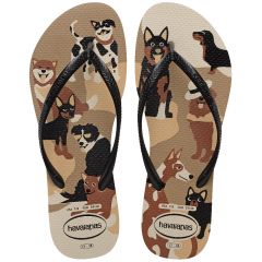 Sandália Havaianas Slim Pets Cro/Pto/Verm 37/38 Coleção 1 Par