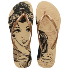Sandália Havaianas Slim Disney Dourado Metálico/Rose Gold 39/40 Coleção 1 Par