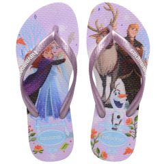 Sandália Havaianas Kids Slim Princess Roxo/Roxo 25/26 Coleção 1 Par
