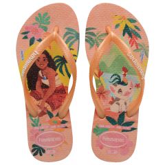 Sandália Havaianas Kids Slim Princess Laranja Seriguela 25/26 Coleção 1 Par
