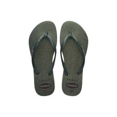Sandália Havaianas Slim Gloss Verde Olive 37/38 Coleção 