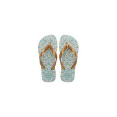 Sandália Havaianas Kids Flores Azul Maceio 33/34 Coleção 1 Par