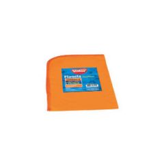 Flanela Valor (28x38cm) Pequena Laranja 12 Unidades Para Limpeza 