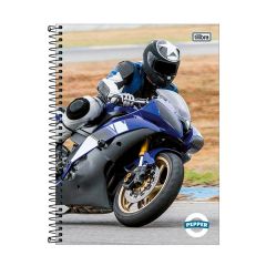 Caderno Tilibra Universitário Espiral Capa Dura Pepper 16 Mat 256 Fls 2 Und. Masc S/Adesivos 