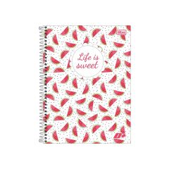 Caderno Tilibra Universitário Espiral Capa Dura D+Fem 20 Mat 400 Fls 2 Und. S/Adesivos 