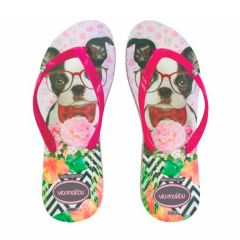 Sandália Malibu Ppupy Pink Com Pedra 37/38 1 Par