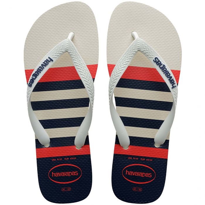 Sandália Havaianas Top Nautical Branco/Branco/Marinho 39/40 1 Par