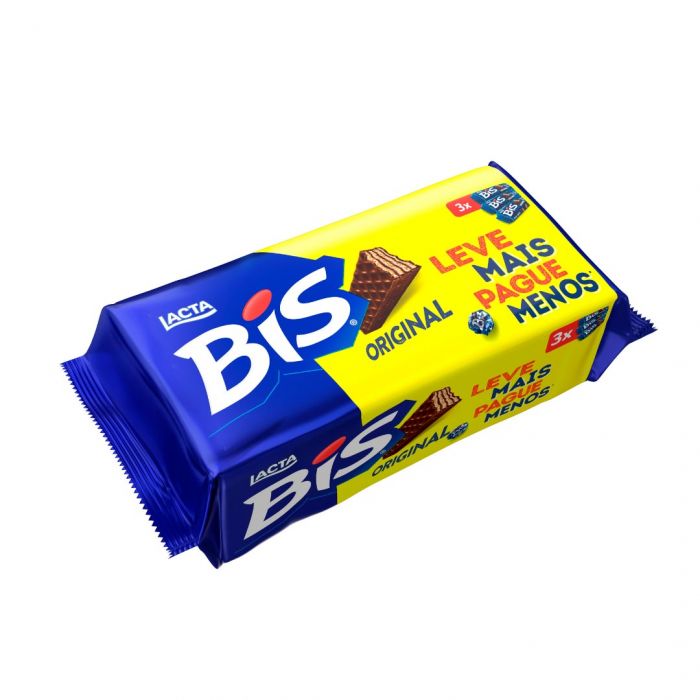 Choc Bis Lacta Ao Leite Pack 1x3x100,8g