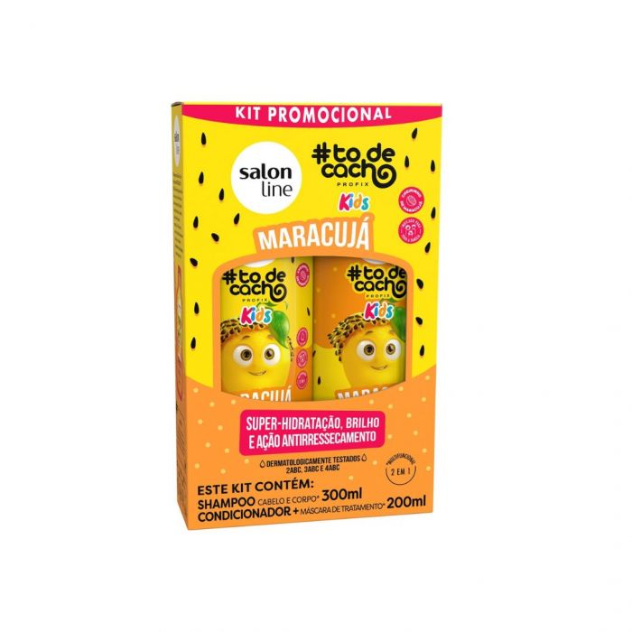 Kit Shamp+Cond Salon Line #Todecacho Maracujá 300ml + 200ml Infantil