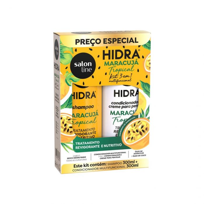 Kit Shamp+Cond Salon Line Hidra Maracujá Tropical 300ml Adulto
