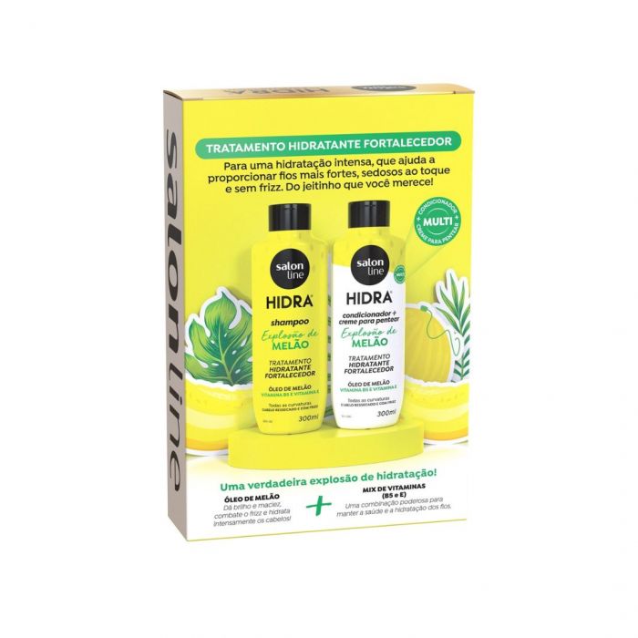 Kit Shamp+Cond Salon Line Hidra Explosão De Melão 300ml Adulto