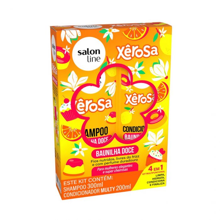Kit Sh+Cond Salon Line Xerosa Baunilha Doce 300ml+200ml 1x1