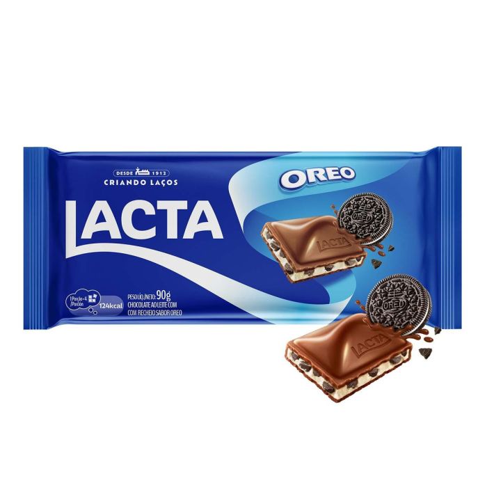 Chocolate Lacta Oreo Ao Leite De 90g Display Com 17 Unidades
