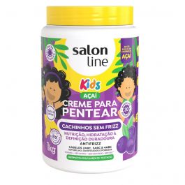 Creme P/ Pentear Salon Line Cachinhos Sem Frizz Açaí 1kg