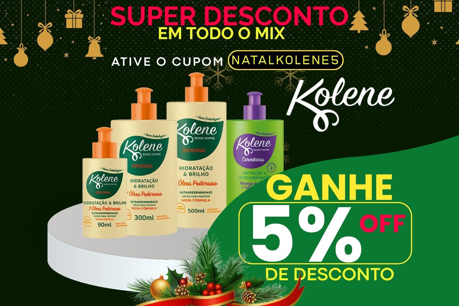 5% OFF em Toda Linha Kolene