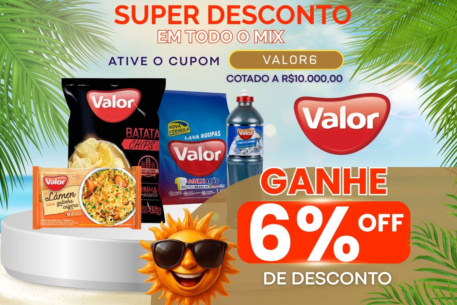 6% de desconto no MIX VALOR